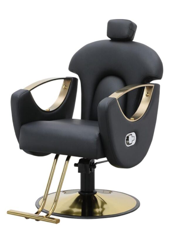 Salon Chair Premium Gold – Luxury Styling & Barber Chair - Image 2