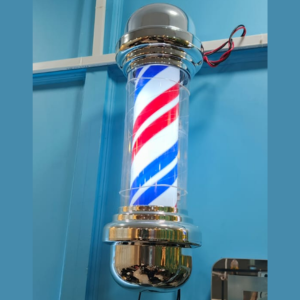 Barber Pole – Classic Rotating Salon Light for Barbershops