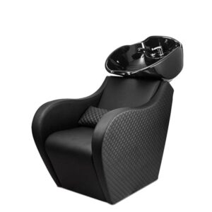 Professional Hair Wash Chair with Moveable Ceramic Basin – Salon Comfort & Style