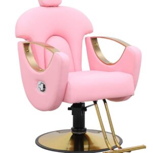 Salon Chair Premium Gold – Luxury Styling & Barber Chair